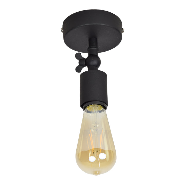 Plafondlamp Bulby vintage black