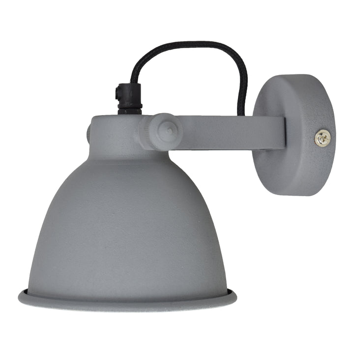 Wandlamp Industrial Ø12cm vintage grey