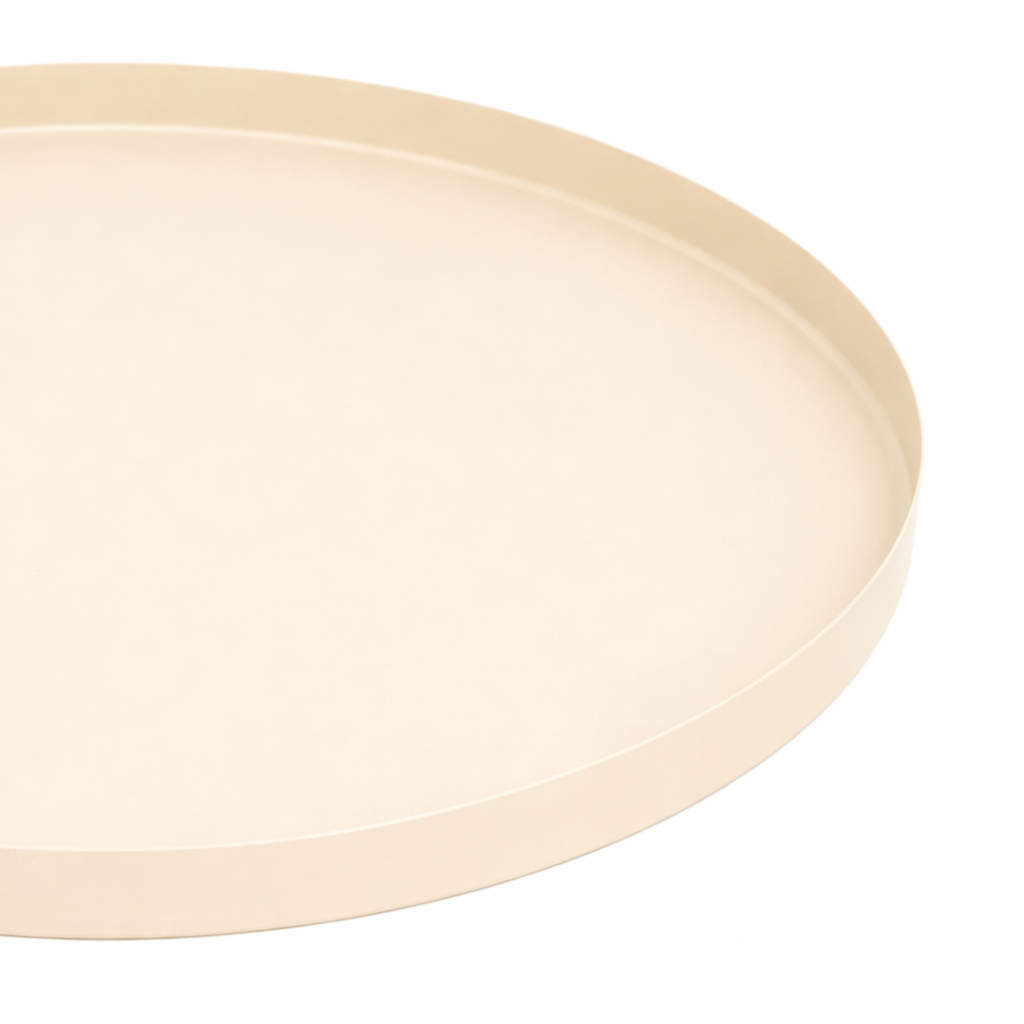 LOFT42 Brew Plateau rond en métal – Beige – 60x60