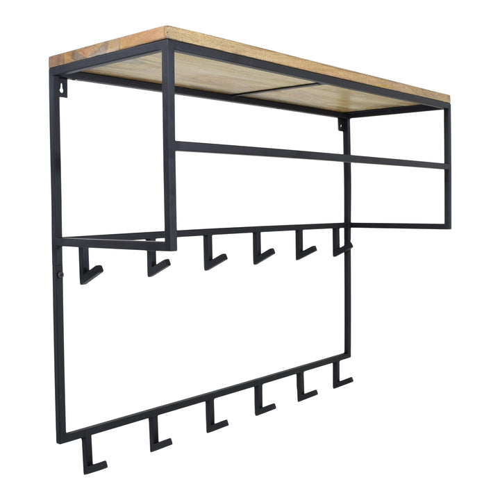 LOFT42 Jip Kapstok - 12 haken - Metaal - Zwart - 100x80x33
