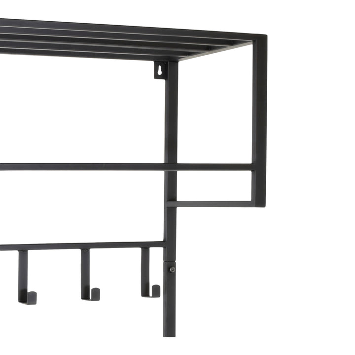 LOFT42 Kapstok Boris - Zwart – Metaal – 12 haken - 90x80x30