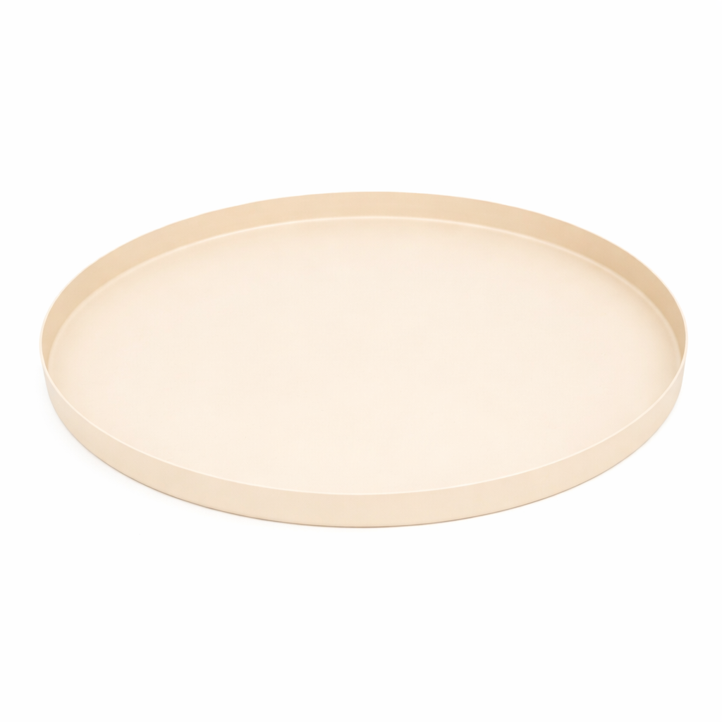 LOFT42 Brew Plateau rond en métal – Beige – 60x60