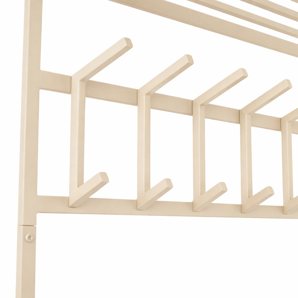 LOFT42 Kapstok Jaimy - Beige – Metaal – 6 dubbele haken - 80x80x30