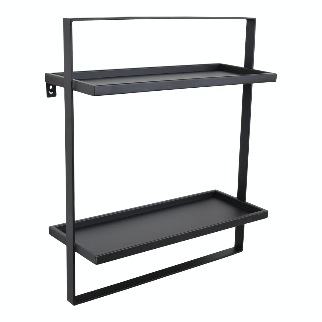 LOFT42 Wandregal Dymo - Schwarz - Metall