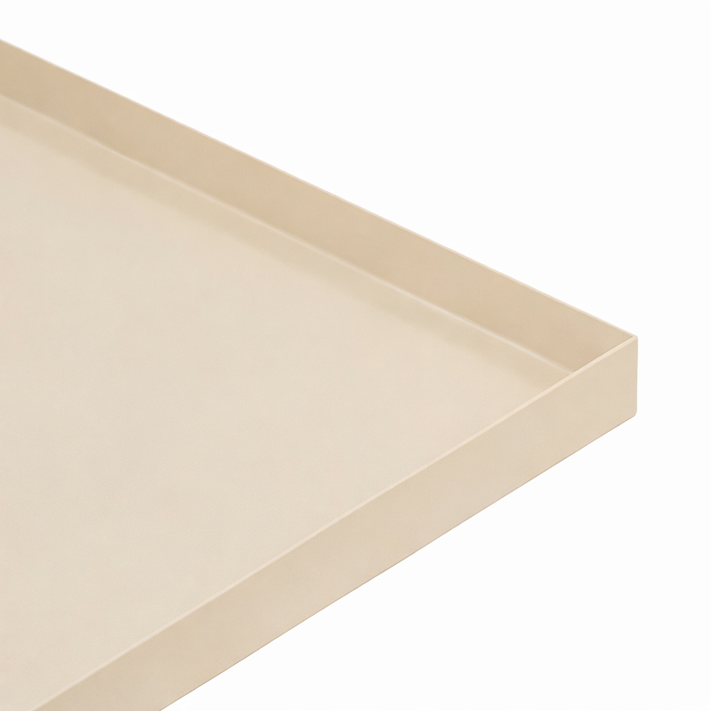 LOFT42 Brew Plateau en métal – Beige – 40x40