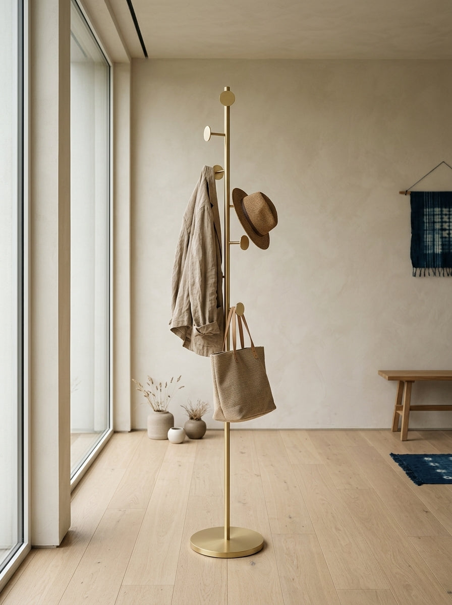 Standing coat rack — Japandi Lifestyle Entryway | Generated by Modelize