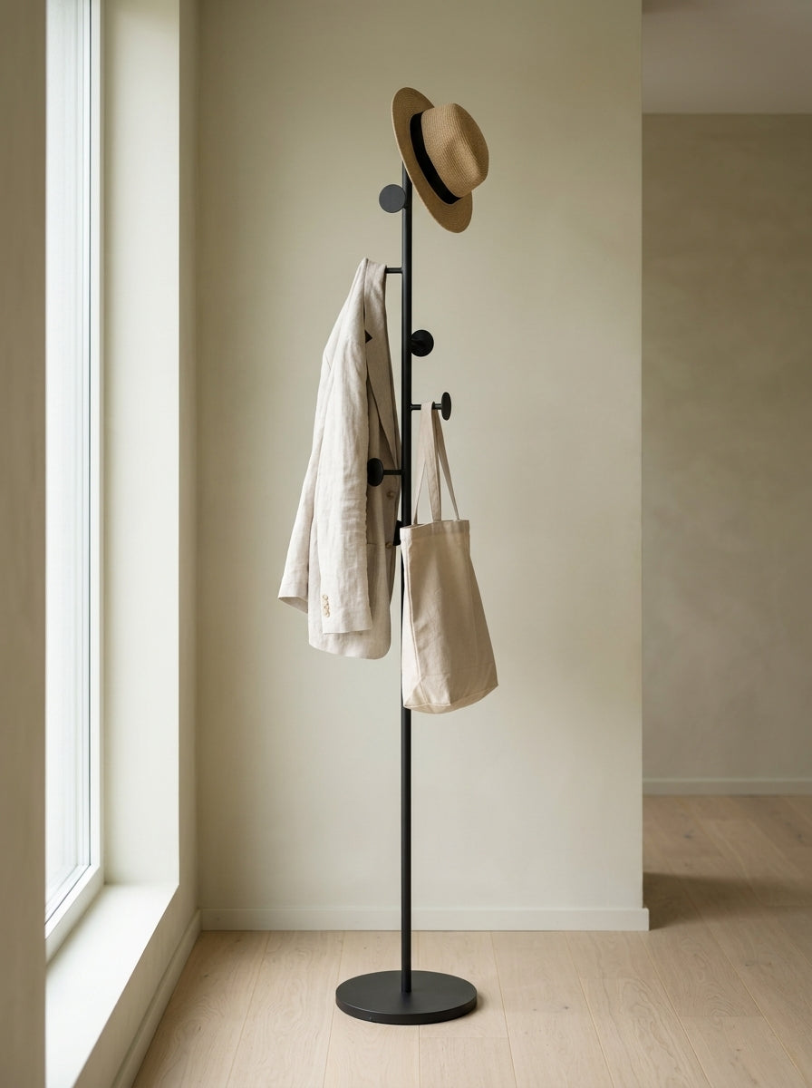 Standing coat rack — Japandi Lifestyle Entryway | Generated by Modelize