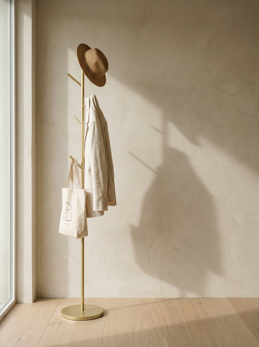 Standing tree-shaped coat rack — Japandi Lifestyle Entryway | Generated by Modelize