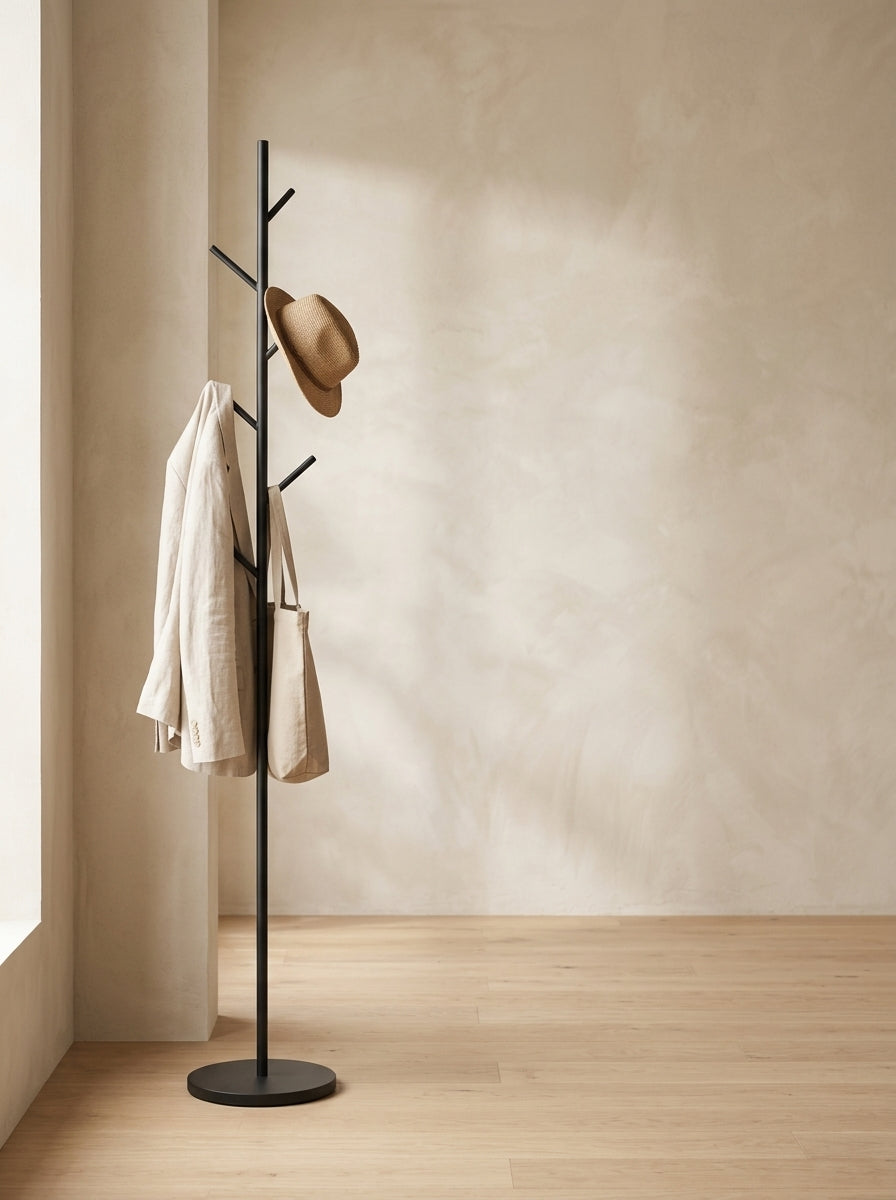 Standing coat rack — Japandi Lifestyle Entryway | Generated by Modelize