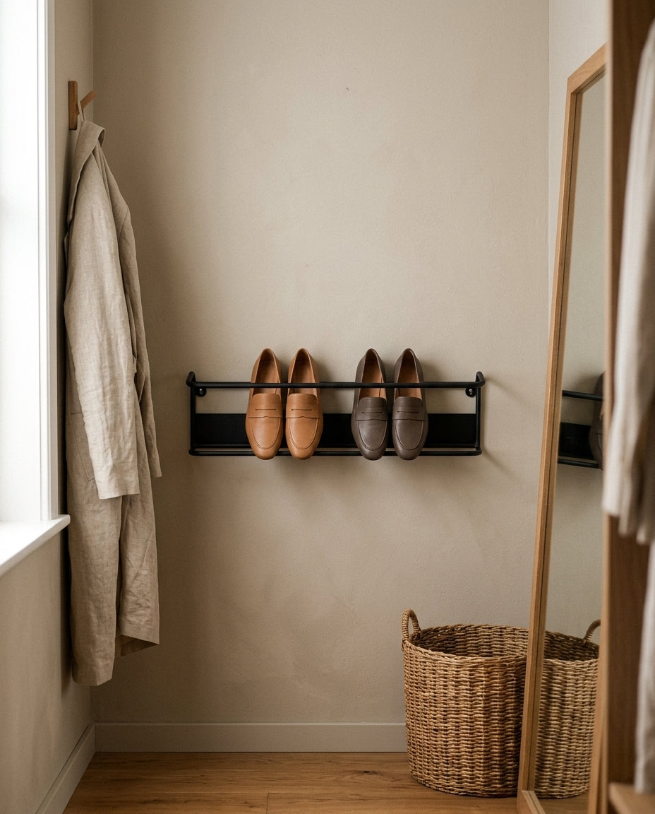 Wall-mounted shoe rack — Garderobe Lifestyle | Generated by Modelize